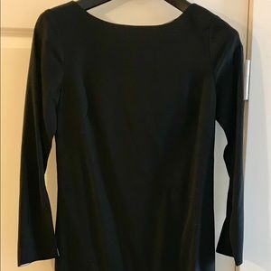 NWT Banana Republic Black Shift Dress Slit Sleeves